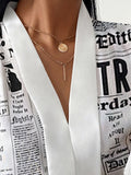 Rarove Women Summer Fashion Female Top Nespaper Print V Neck Long Sleevless Casual Blouse Tops