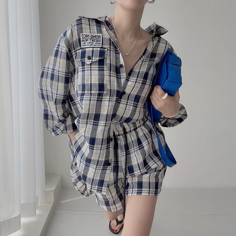 RAROVE Women Spring Summer 2 Piece Shorts Set Female Blouse Shirt Top Tracksuits Casual Fashion Pant Suits