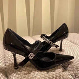 RAROVE New Women Sandals Square Toe High Heel Shoes Woman Crystal Letters Decor Women Pumps Prom Dress Shoes Gladiator Sandal