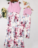Rarove Mother and Daughter Dresses Tank Floral Family Look Mommy and Me Clothes Mom Baby Dress Women and Girls Matching Outfits Vestido