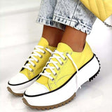 Rarove Autumn outfits Women Platform Canvas Sneakers Lace-Up High Top Female Casual Shoes Fashion Zebra Pattern Lace Up Lady Sports Boots