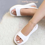 Rarove 2023 Summer High Quality New Women's Shoes Casual Flat Sandals Outdoor Open Toe Sandals Fashion Beach Thick Sole Sandals Large