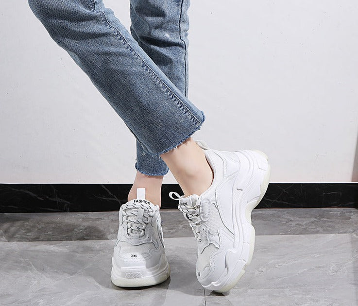 Rarove Back to school Brand Design Chunky Sneakers Trendy Women Dad Shoes Pink Spring Summer Casual Shoes Fashion Women's Sneakers Classic Trainers
