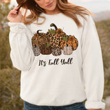 Rarove Thanksgiving It's Fall Yall Thanksgiving Sweatshirt Fall Graphic Tops Clothes Fashion Retro Autumn Hoodie Pumpkin Spice Pullover Streetshirts