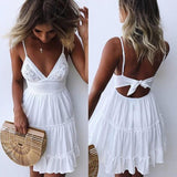 Rarove 2024 Fashion Boho Long Maxi Dress Women Summer Ladies Sleeveless White Beach Dress Evening Party Casual Dresses Vestidos