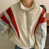 RAROVE-Vintage Patchwork Collar Neck Jacket