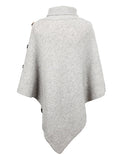 Rarove-Casual 7 Colors High-Neck Sweater Cape