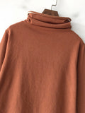 Rarove-Casual Loose 8 Colors High-Neck Long Sleeves Knitwear