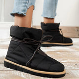 Rarove- Black Casual Patchwork Solid Color Round Keep Warm Comfortable Shoes