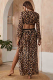 RAROVE-Women's Spring and Summer Outfits, Casual and Fashionable 2 Pack Leopard Top and Skirt Set