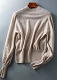 Rarove-diy Khaki Patchwork fashion Knit Sweaters Winter