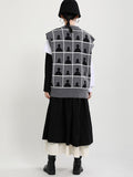 Rarove-Original V-Neck Contrast Color Knitwear Knit Vest
