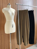 Rarove-Loose Wide-Leg Velcro Suit Pants
