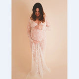 Rarove Maternity photography props maxi Pregnancy Clothes Lace Maternity Dress Fancy shooting photo summer pregnant dress S-4XL