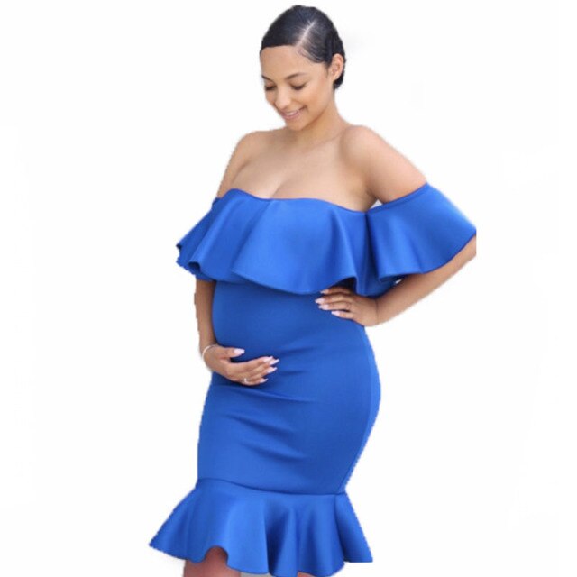 Rarove Off Shoulder Maternity Dresses For Photo Shoot Maternity Photography Props Dresses For Pregnant Women Clothes Pregnancy Dresses
