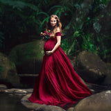 Chiffon Maternity Photography Props Dresses Sexy Pregnancy Dress Clothes For Pregnant Women Maxi Maternity Gown For Photo Shoots