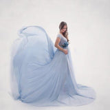 RAROVE, Valentine's Day gift Chiffon Maternity Photography Props Dresses Sexy Pregnancy Dress Clothes For Pregnant Women Maxi Maternity Gown For Photo Shoots