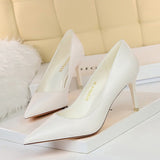 Women Pumps Fashion High Heels Shoes Black Pink White Shoes Women Wedding Shoes Ladies Stiletto Women Heels 2021