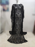 New Black Lace Maternity Dresses For Photo Shoot Sexy Fancy Pregnancy Dress Photography Prop Split Side Pregnant Women Maxi Gown