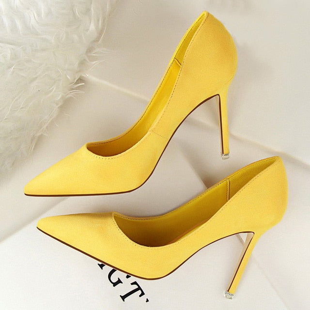 Rarove  Women Pumps Fashion High Heels For Women Shoes Casual Pointed Toe Women Heels Stiletto Ladies Chaussures Femme
