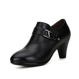 Rarove spring  genuine leather shoes women elegant spike heels office lady Business dress  fashion big size women shoes