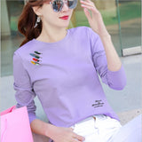 Rarove Women Fashion Black And White Striped Blouse Shirt Casual Long Sleeve O-neck Soft Korean Shirt Ladies Women T-Shirt Autumn