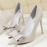 Bow-knot Pumps Women High Heels 2022 Fashion Women Heels Lady Stiletto Shoes Wedding Shoes Classic Pumps Footwear