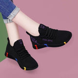 Women's Breathable Non-slip Platform Fashion 2022 Autumn New Casual Shoes Korean Running Shoes Black Sneakers shoes for women