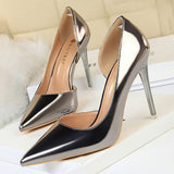Sexy Woman Pumps Patent Leather High Heels Plus Size 43 Women Shoes Heels 2022 Stiletto Ladies Shoes Wedding Shoes