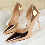 Sexy Woman Pumps Patent Leather High Heels Plus Size 43 Women Shoes Heels 2022 Stiletto Ladies Shoes Wedding Shoes