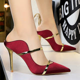Rarove Woman Pumps 2023 Pointed Toe Women Heels Stiletto Female Shoes Sexy Party Shoes Fashion Heeled Shoes 7 Colour