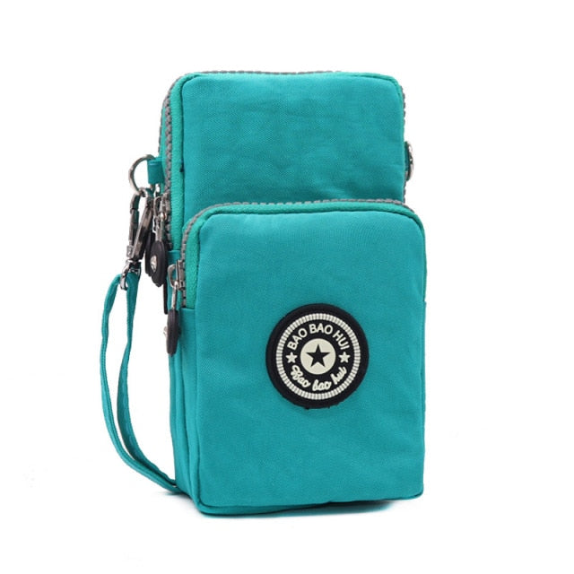 Small Shoulder Bags Nylon Women Mobile Phone Bags Mini Female Messenger Purse Lady Wallet New 2022