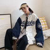 Harajuku BF jacket 2022 spring and autumn new loose Japanese college style baseball uniform mid length jacket female student ins