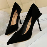 Rarove Fashion Women Pumps Suede Women Office Shoes High Heels Shoes Designer Women Heels Shoes Female Stiletto 10 Cm