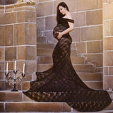 New Sexy Maternity Dresses For Photo Shoot Lace Maxi Maternity Gown Clothes For Pregnant Women Pregnancy Dress Photography Props
