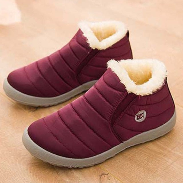 Christmas Gift Fashion Women Shoes Plush Girls Winter Women Boots Round Toe Boot Female Platform Woman Boot Casual Footwear Chaussures Femme