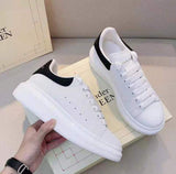 Rarove Luxury Mcqueen Shoes for Women Brand Design Alexander White Chunky Sneakers Female Vulcanize Shoes Zapatillas De Deporte X12