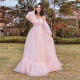 Rarove Long Maternity Dresses For Baby Showers Party Wedding Pregnancy Maxi Gown Photo Prop Tulle Pregnant Women Photography Shoot