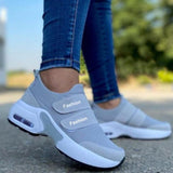 Christmas Gift 2022 Women Fashion Vulcanized Sneakers Platform Solid Color Flats Ladies Shoes Casual Breathable Wedges Ladies Walking Sneakers