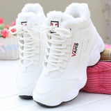 Autumn Winter New Super-fire Women's Sneakers Thick-soled Shoes Women's Plush Warm High-top Woman Shoes Platform Sneakers-1