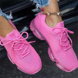 Rarove Christmas Gift Women Trendy Sneakers Hot Sell Fashion Cushion Lace Up Ladies Running Sport Shoes 35-43 Larged-Size Female Vulcanize Shoes