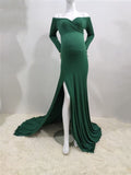 RAROVE, Valentine's Day gift Cotton Baby Shower Long Dress Long Sleeve Stretchy Maternity Dresses For Photo Shoot Pregnant Woman Photography Dress