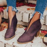 Christmas Gift Women Ankle Boots 2023 Fashion Boots Woman Autumn Winter Pointed Toe High Heels Zipper Female Shoes Booties Females Botas Mujer