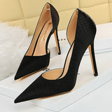New Snake Pattern Women Pumps Sexy High Heels Party Shoes Stiletto Heels Wedding Shoes Large Size Female Shoes