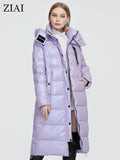 2022 Winter Women Parka Long Warm Female Jacket Colorful Fabric Fashion Slim Women's Coat Perfect Brand Quality Hot ZR-9510