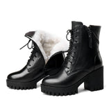 Women bare boots 2022 new genuine leather women boots  natural wool warm women winter naked boots  winter women shoe