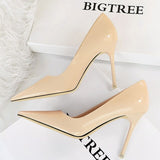 Patent Leather Woman Pumps Pointed Toe High Heels Sexy Women Office Shoes Stiletto Heels Fashion Women Basic Pump