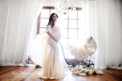 Maternity Photography Props Dresses For Pregnant Women Clothes Lace Long Maternity Dresses For Photo Shoot Pregnancy Dresses