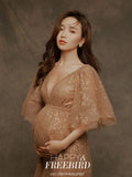 Rarove NEW Sparkly Sequence Tulle Maternity Gown Dress Prom Party Dresses For Photo Shoot Photography Prop