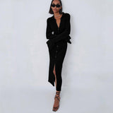 Sexy Long Knitted Cardigan Women Tops Female Fashion Slim Sweater Coat Solid Korean Autumn And Winter 2022 New Casual Clothes